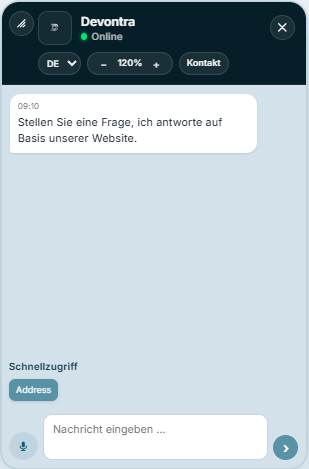 DeviBot Chat-Widget